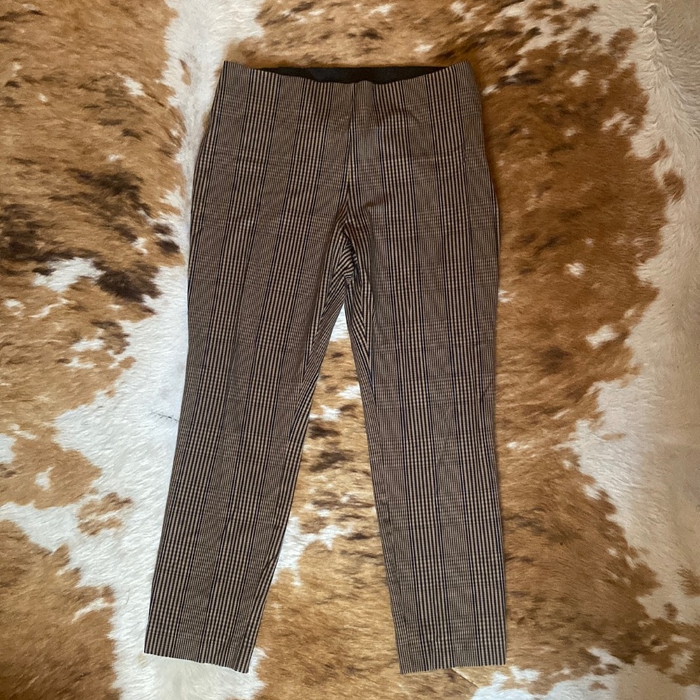 PLAID STRETCHY PANTS